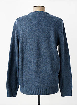 Pull stretch manches longues bleu CAMBRIDGE homme