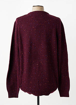 Pull stretch manches longues rouge CAMBRIDGE homme