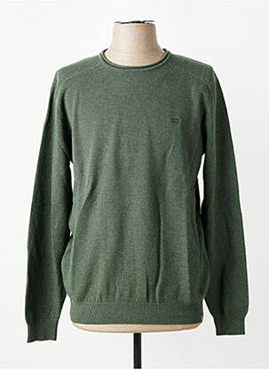 Pull stretch manches longues vert CAMBRIDGE homme