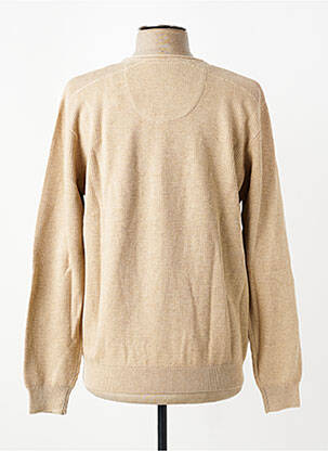 Pull stretch manches longues beige CAMBRIDGE homme