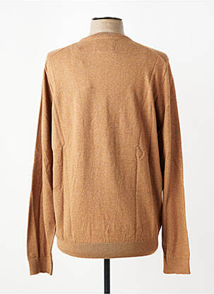 Pull stretch manches longues marron CAMBRIDGE homme