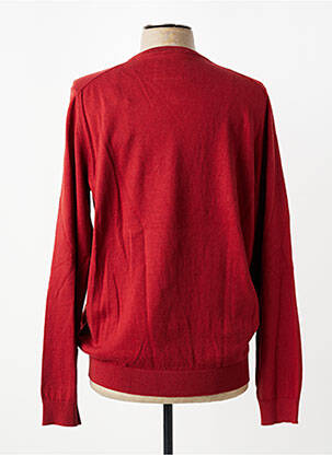 Pull col v manches longues orange CAMBRIDGE homme