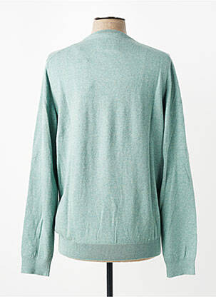 Pull col v manches longues vert CAMBRIDGE homme