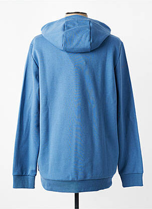 Sweat-shirt à capuche tissage jersey manches longues bleu CAMBRIDGE homme