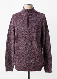 Pull stretch manches longues violet CAMBRIDGE homme