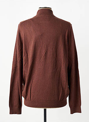 Pull col camionneur manches longues marron CAMBRIDGE homme