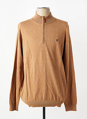 Pull stretch manches longues beige CAMBRIDGE homme