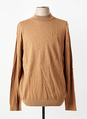 Pull stretch manches longues beige CAMBRIDGE homme