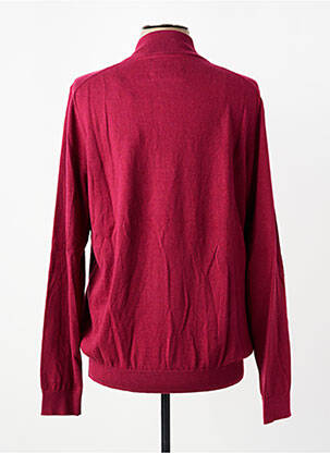 Pull stretch manches longues rouge CAMBRIDGE homme