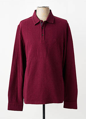 Polo manches longues manches longues rouge CAMBRIDGE homme