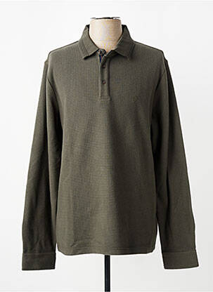 Polo manches longues manches longues vert CAMBRIDGE homme