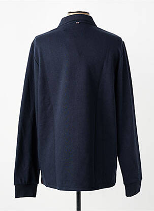 Sweat-shirt stretch manches longues bleu CAMBRIDGE homme