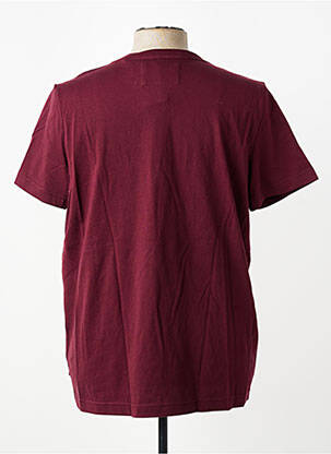 T-shirt stretch manches courtes rouge CAMBRIDGE homme