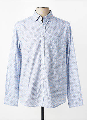 Chemise manches longues imprimé fleurs bleu CAMBRIDGE homme
