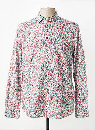 Chemise manches longues imprimé fleurs orange CAMBRIDGE homme