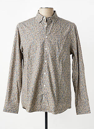 Chemise manches longues imprimé fleurs vert CAMBRIDGE homme