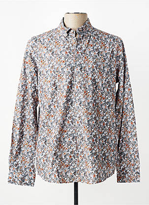 Chemise manches longues imprimé fleurs gris CAMBRIDGE homme