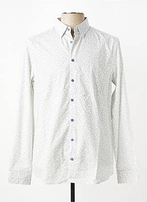 Chemise manches longues imprimé fantaisie beige CAMBRIDGE homme