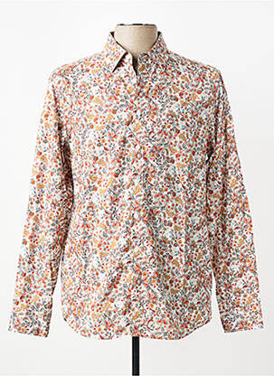 Chemise manches longues imprimé fleurs orange CAMBRIDGE homme