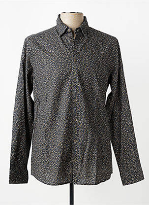 Chemise manches longues imprimé fleurs vert CAMBRIDGE homme