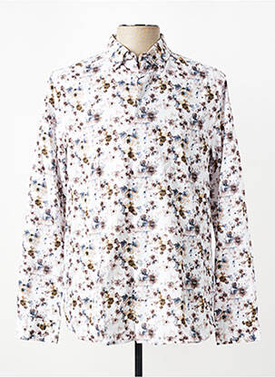 Chemise manches longues imprimé fleurs beige CAMBRIDGE homme