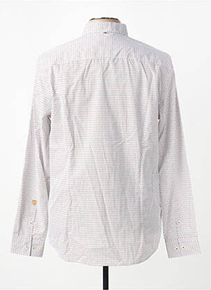 Chemise manches longues imprimé fantaisie beige CAMBRIDGE homme