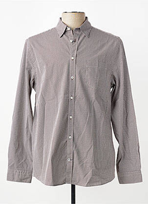 Chemise manches longues poches marron CAMBRIDGE homme
