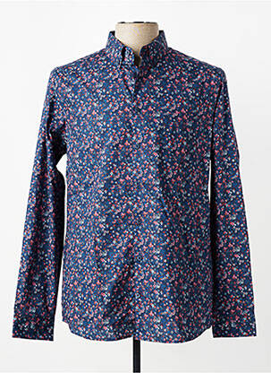 Chemise manches longues poches bleu CAMBRIDGE homme