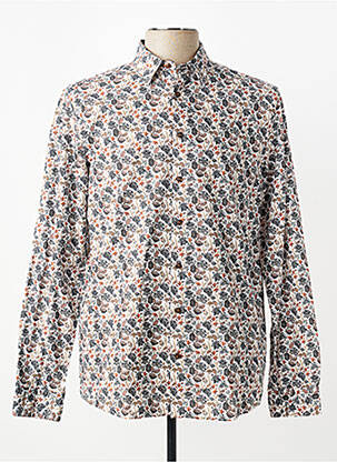 Chemise manches longues coupe cintrée marron CAMBRIDGE homme