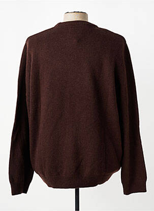 Pull stretch manches longues marron CAMBRIDGE homme