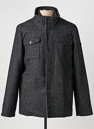 Manteau court col col montant sans capuche gris CAMBRIDGE homme