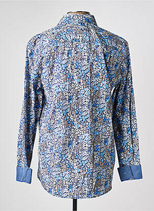 Chemise manches longues imprimé fleurs bleu CAMBRIDGE homme