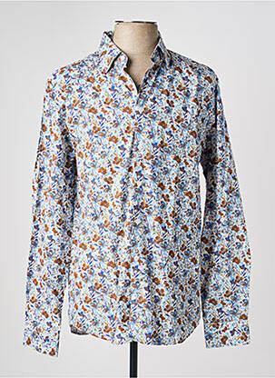 Chemise manches longues imprimé fleurs bleu CAMBRIDGE homme