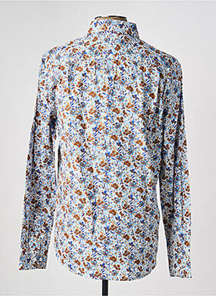 Chemise manches longues imprimé fleurs bleu CAMBRIDGE homme