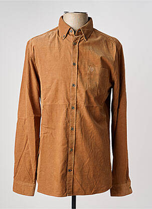 Chemise manches longues poches marron CAMBRIDGE homme