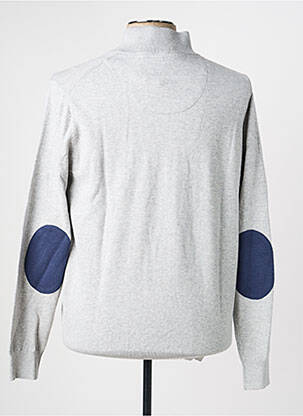 Pull stretch manches longues gris CAMBRIDGE homme