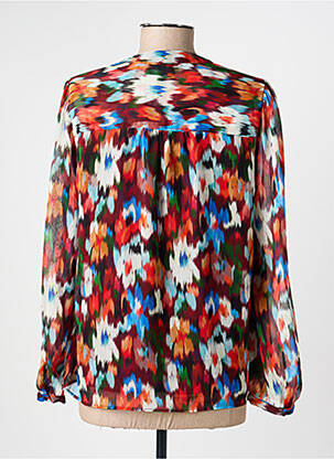 Blouse légère et transparente manches longues orange JULIE GUERLANDE femme