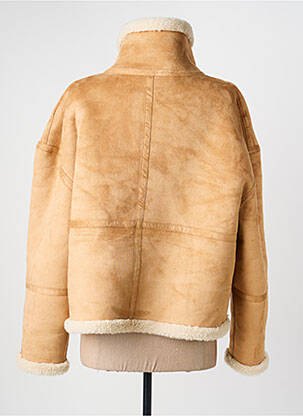 Manteau court poches sans capuche beige C'EST BEAU LA VIE femme