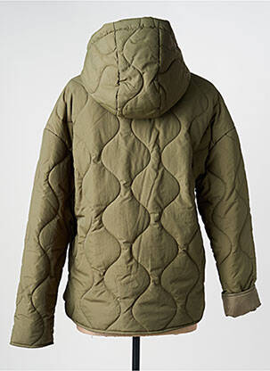 Doudoune poches a capuche vert C'EST BEAU LA VIE femme