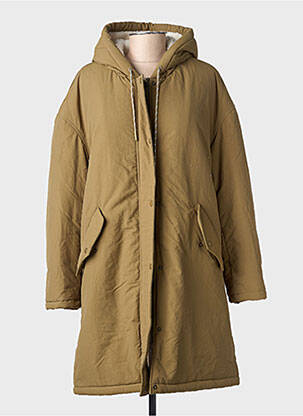 Parka manches longues a capuche vert C'EST BEAU LA VIE femme