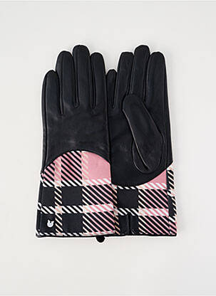 Gants bi-matiére rose LOLLIPOPS femme