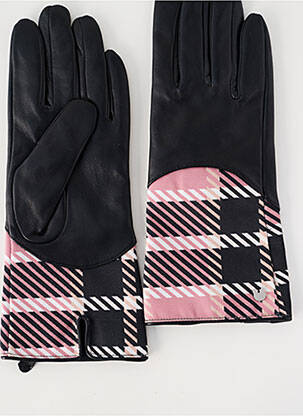 Gants bi-matiére rose LOLLIPOPS femme