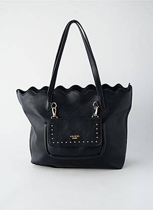 Sac fermeture zippée forme rectangulaire noir LOLLIPOPS femme
