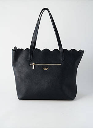Sac fermeture zippée forme rectangulaire noir LOLLIPOPS femme