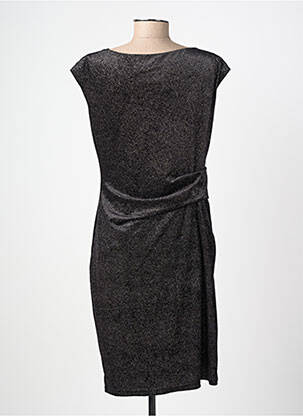 Robe mi-longue manches courtes manches courtes noir MOLLY BRACKEN femme