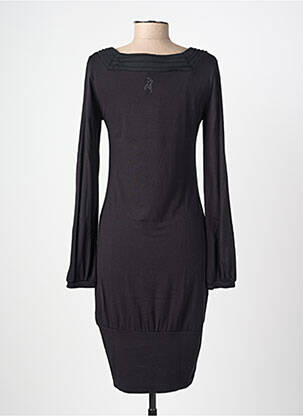 Robe mi-longue manches longues manches longues noir GUESS BY MARCIANO femme