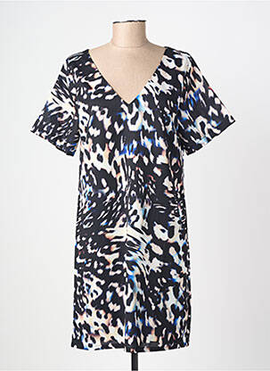 Robe courte manches courtes manches courtes noir MOLLY BRACKEN femme