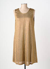 Robe mi-longue sans manche sans manche or MOLLY BRACKEN femme