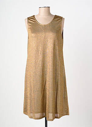 Robe mi-longue sans manche sans manche or MOLLY BRACKEN femme