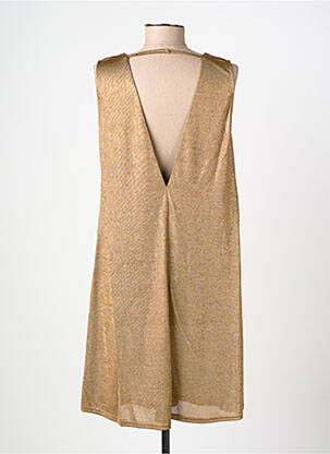 Robe mi-longue sans manche sans manche or MOLLY BRACKEN femme